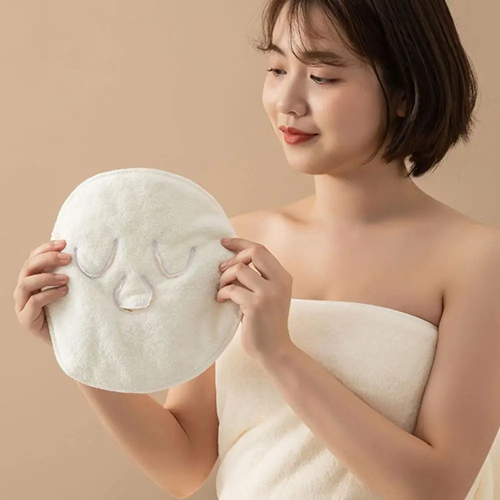 Hot Compress Towel Soft Skin-friendly Steam Heating Towel Wet Compress Steamed Face Towe Opens Skin Pore Skin Care