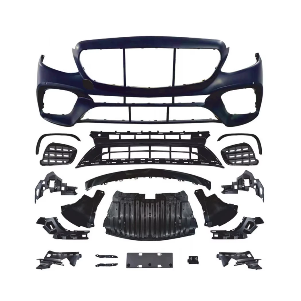 Body kit Bumper Assy With Grille Hood fender for Mercedes- E-Class W213/C238 16-20 upgradation to E63/E63S AMG style