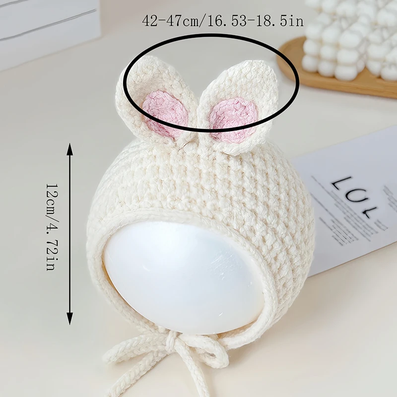 Baby Hats for Winter Toddler Earflap Hat Knit Warm Cap Infant Beanie for Baby Boys Girls Cute Rabbit Ear Hat Ear Protection Hats