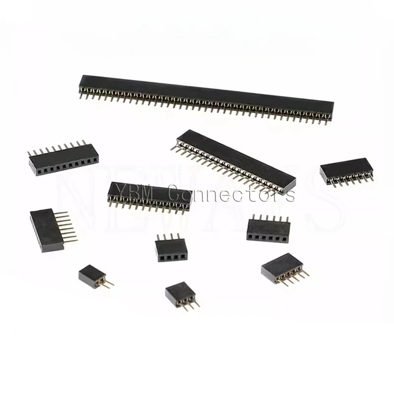 

10Pcs 1.27 Single Row Pin Female Header Socket Pitch 1.27mm 1*2P 3P 4P 6P 8P 12P 15P 20P 40P 50P 1x40Pin Connector For Arduino