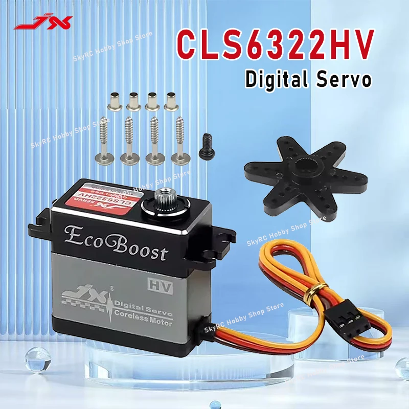 

JX Servo CLS6322HV Digital Servo - 21KG Torque, 180° Angle, High Voltage, Metal Gear, Coreless,High Quality