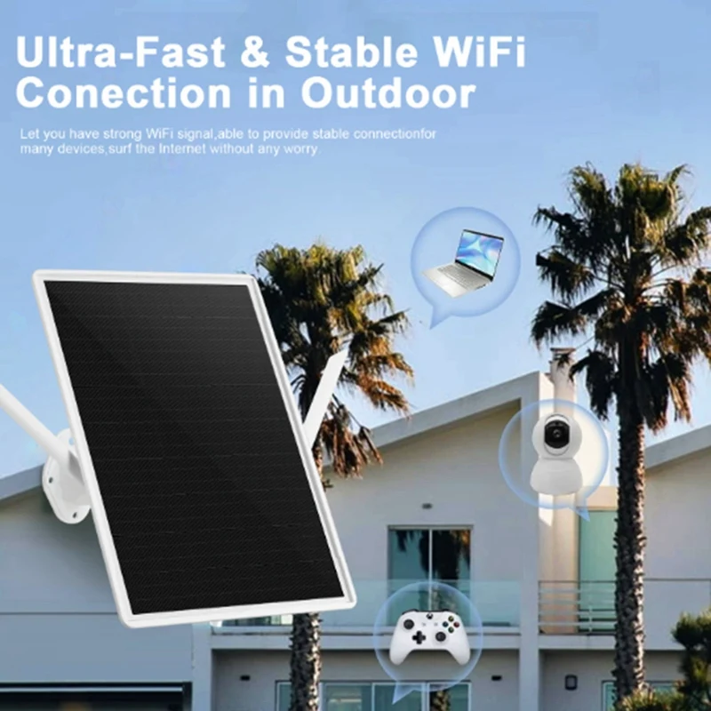 Solar Router 15W Solar Panel Low Power 4G Wireless WiFi Scan SIM Card Wireless Solar WiFi Mobile Hotspot Router-ANKL