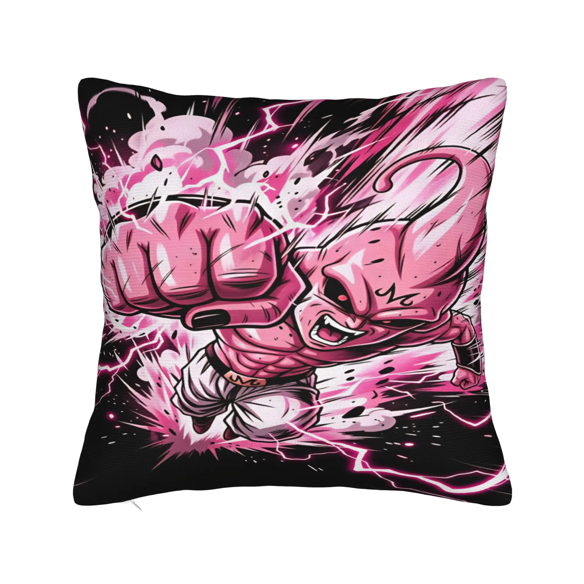 Pinks Monster  Pillow Case Dragon-Balls Print Pillow Cover Cute Funny Cushion Cover For Chair Sofa Home Decor
