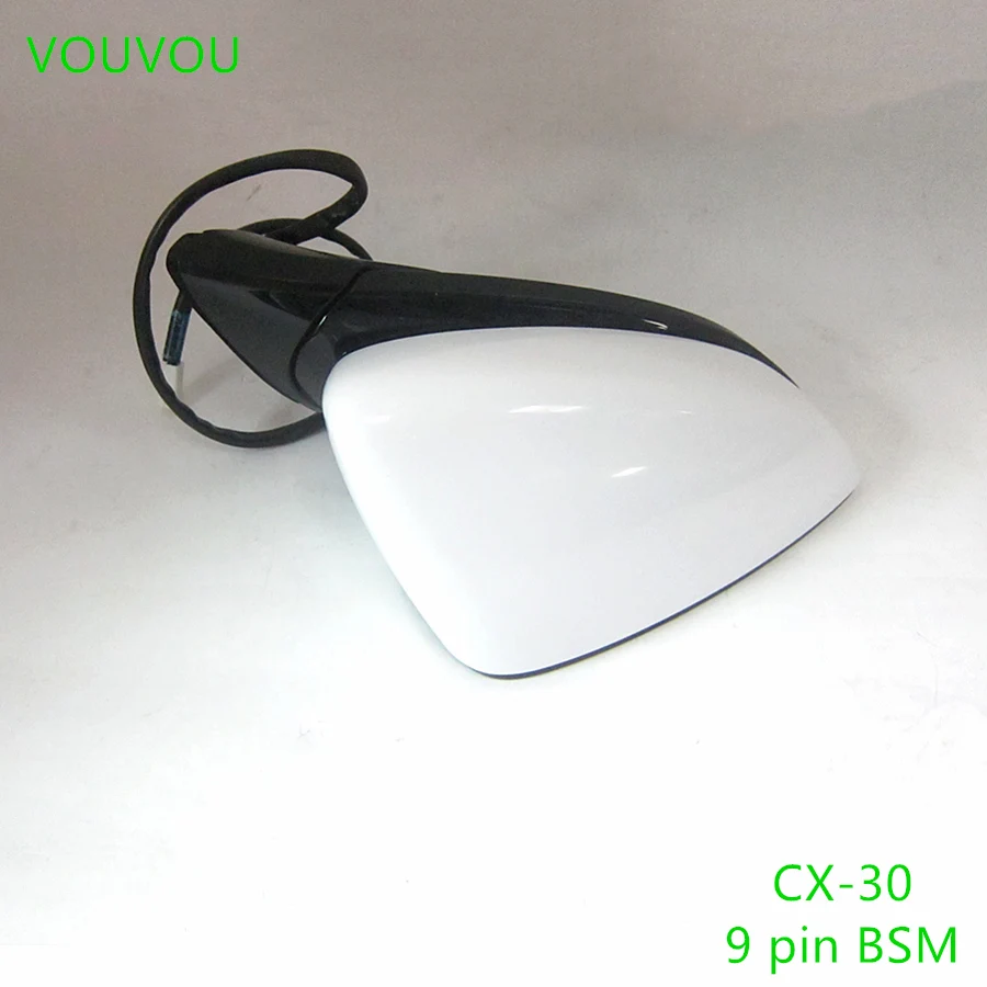 Car accessories DHC2-69-18Z body door mirror assembly with blind spot function for Mazda CX-30 2019-2022 high level BSM 9 pin