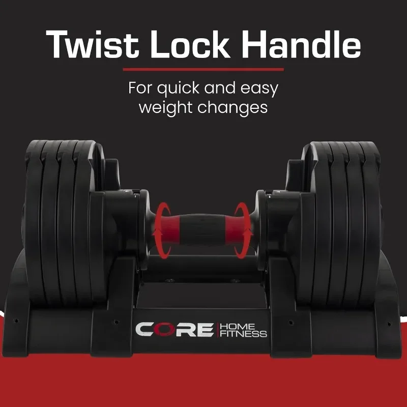 

Core Fitness Adjustable Dumbbell Set Portable Adjustable Weight Dumbbells Home Gym Full Body Strength Training Fitness Gear