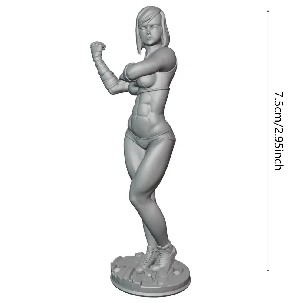 Miniatura de resina 75mm para pintar – Figura coleccionable - imagen 4