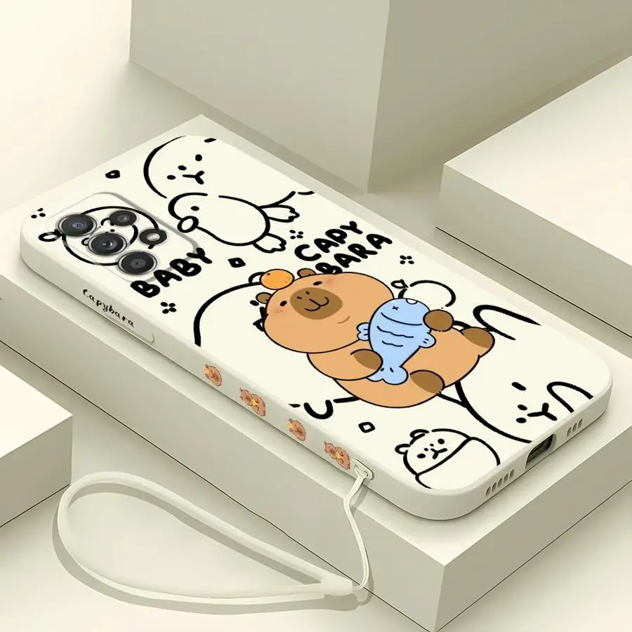 Cute Capybara Phone Case for Samsung Galaxy A10 A20s A30 A20 A30s A02s A03 A04 A50 A02 A05s A71 A72 A73 A06 A31 A51 5G