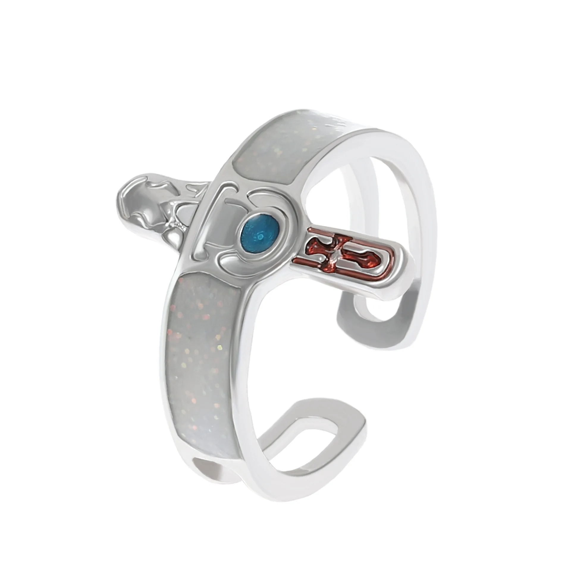 الأوروبي موضة سبائك الصليب الهندسة المعادن قابل للتعديل افتتاح خواتم مجوهرات للنساء زوجين الإبداع Party الطرف بالجملة #6