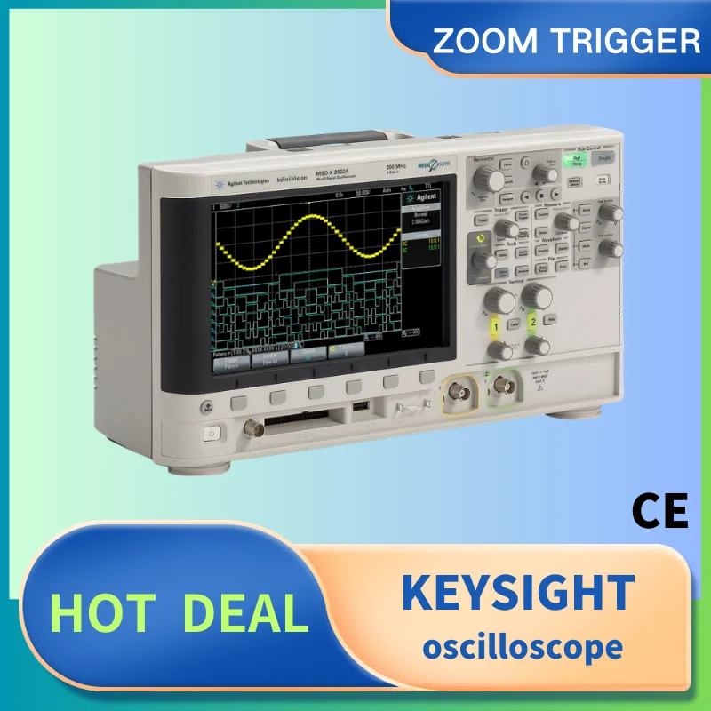 

Осциллограф Keysight DSOX2002A InfiniiVision 2000 X-Series 70 МГц осциллограф: 2 аналоговых канала, 100 kpts память