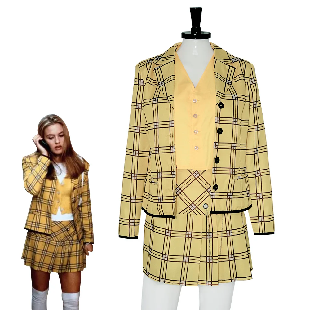 Costume cosplay di Halloween, Clueless, film Cher Horowitz Cosplay Women Lady