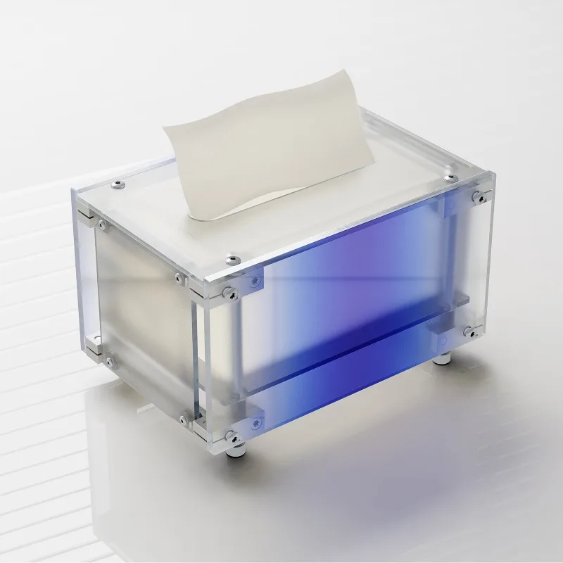 

Niche design optical axis tissue box automatic spring acrylic desktop paper storage box