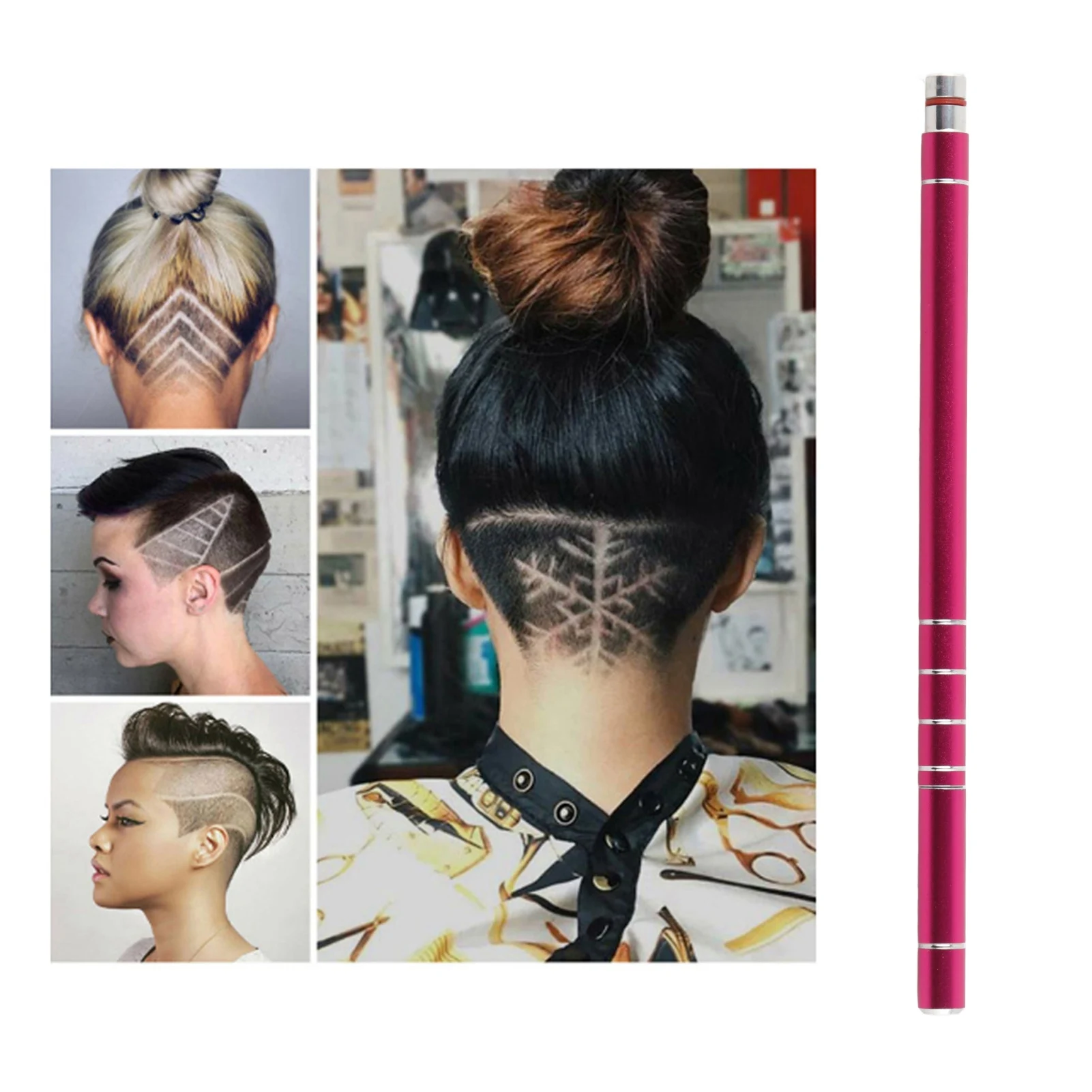 

Hair Engraving Pen Hair Styling Pen Hair Pen Stainless Steel Blade Hair Styling Eyebrows Beards Engraving Pen