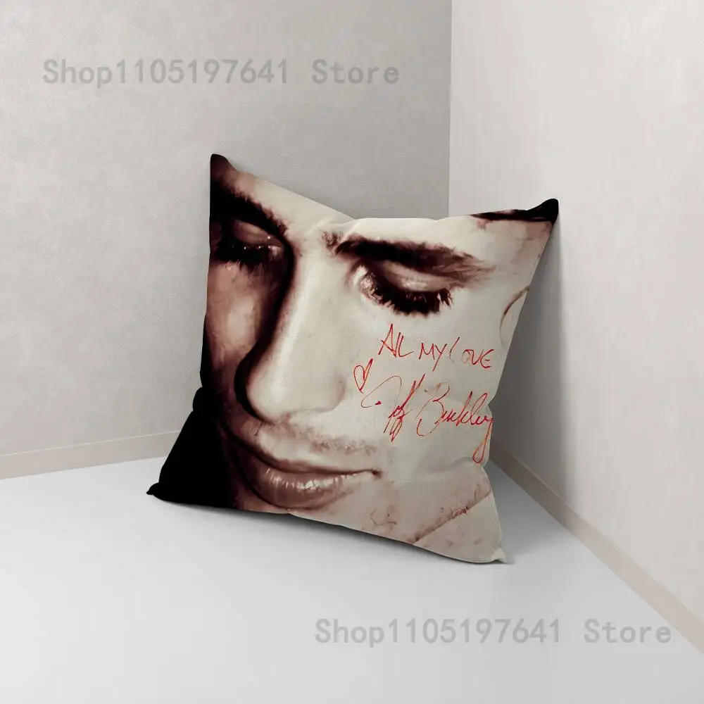 J-Jeff B-Buckley المغني كيس وسادة ل أريكة ديكور سيارة مكتب غرفة الطباعة غطاء الوسادة الزينة والحامي #6