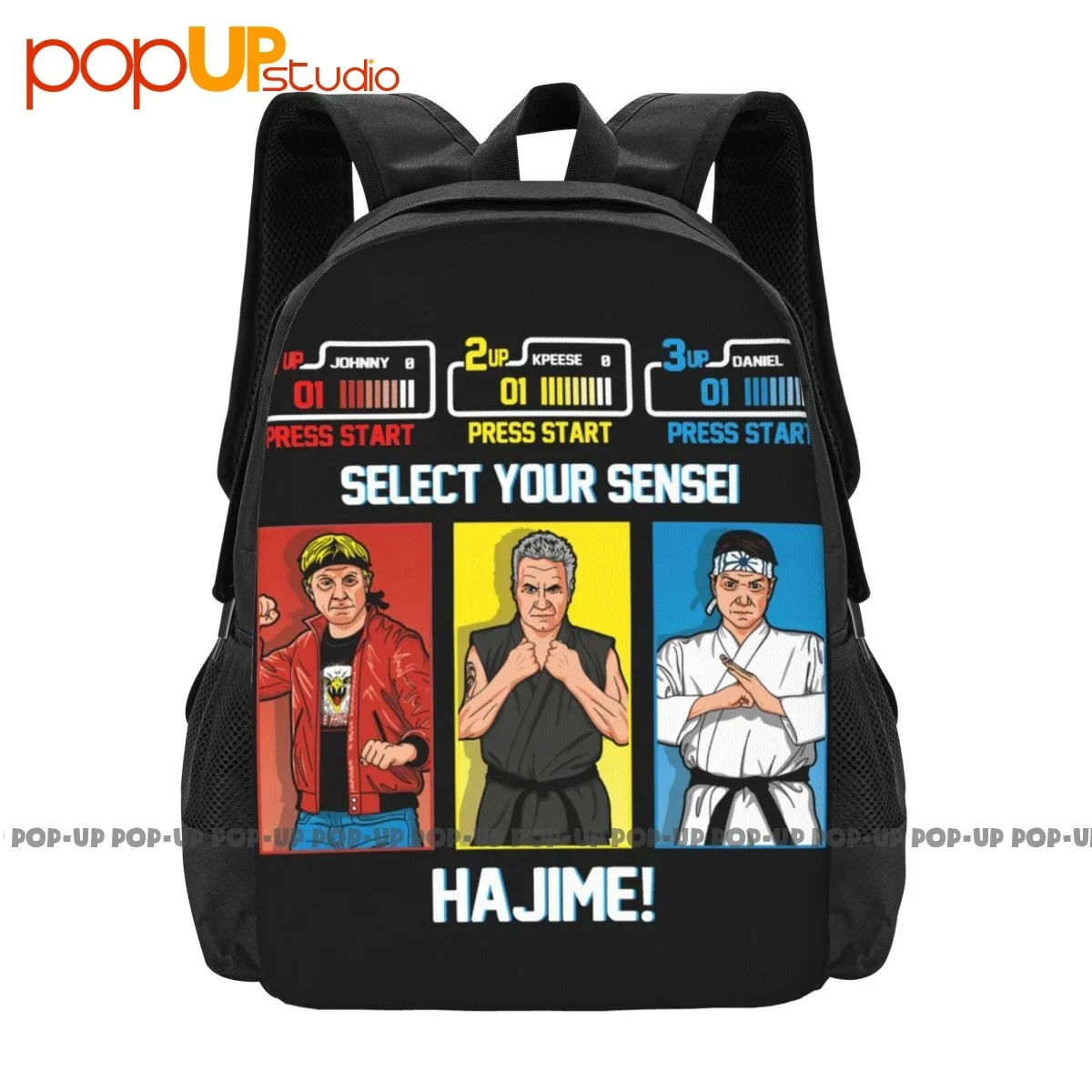 Cobra Kai Karate Kid Select Your Sensei Kreese Johnny Daniel Backpack Large Capacity Travel 3d Printing