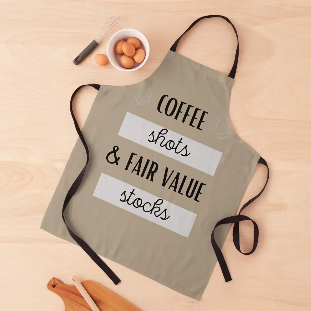 Coffee Shots and Fair Value Stocks Apron men Kitchens Woman innovative kitchen and home items restaurant accessories Apron