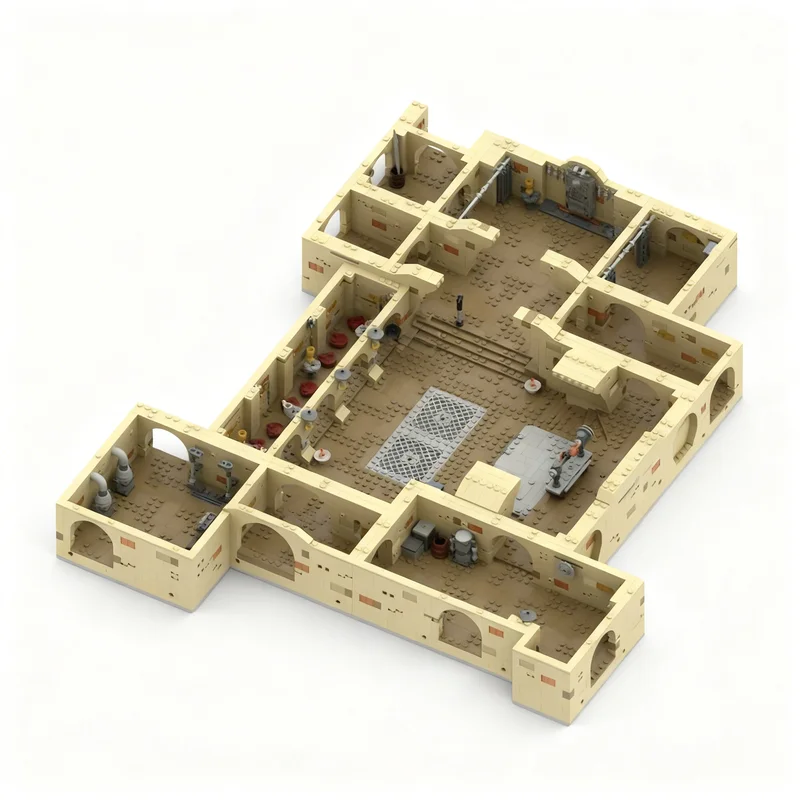 4412pcs MOC Star Battle Expanded MBS Jabba S Palace Model Building Blocks Construction Toy Christmas Gifts DIY Birthday Brick