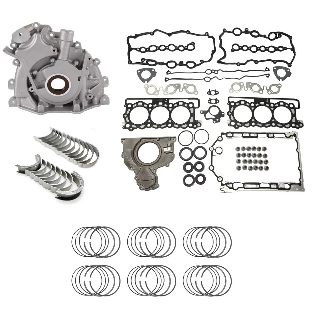 Kit de juntas para reconstrucción de motor 306DT, bomba de aceite compatible con motores diésel 3.0 L T para Land Rover Range Rover Discovery Jaguar XF F-PACE 3.0L TDV6