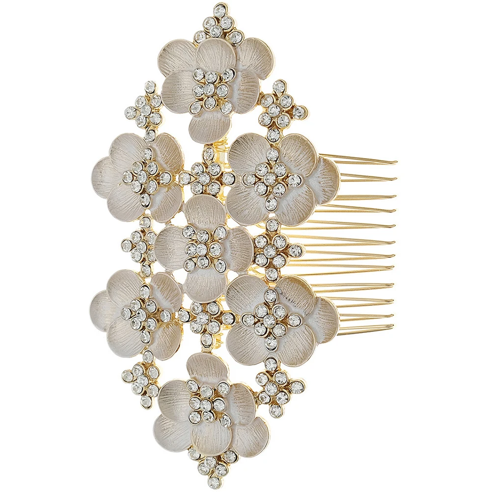 

Decoration Vintage Hair Accessories Metal Elegant Accessory Bridal Headdress Wedding Side Combs Headpieces Golden Bridesmaid