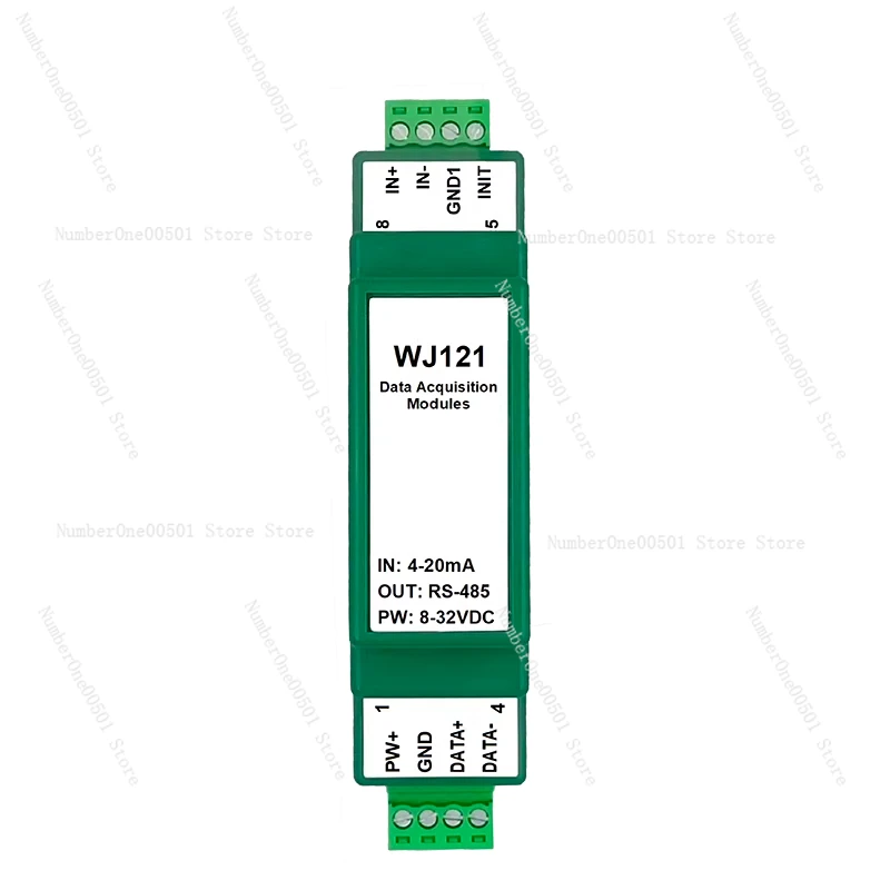 4-20mA To 485 0-5V To RS-485 Analog Signal Serial Modbus Data Collection Module 0-10V