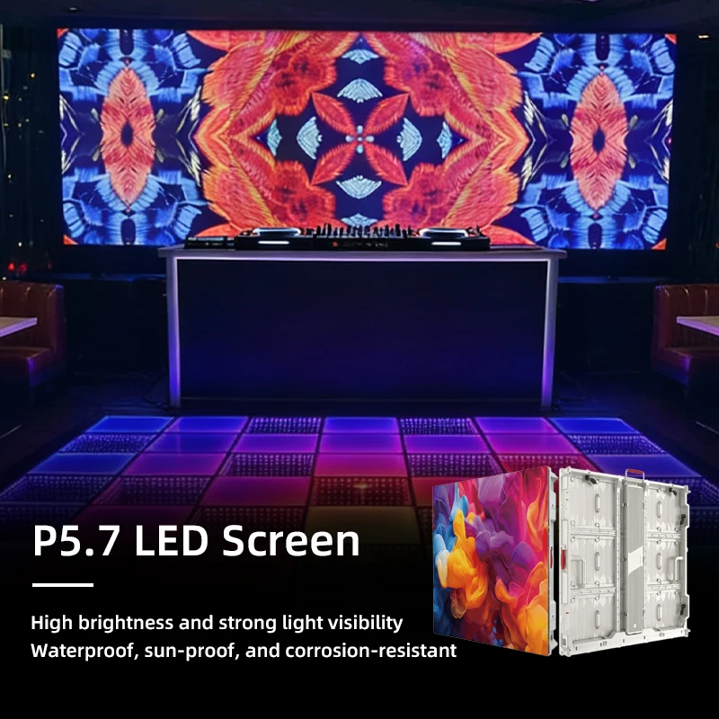 Hot Sell Ldf Series P3.9 3.9Mm 3000X2000Mm 9.8X6.6Ft Indoor Interactive Led Dance Floor Display Screen in Romania