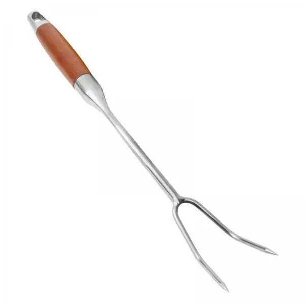 Stainless Steel Meat Fork Two Prong Carving Fork with Long Handle Kitchen BBQ Grilling Tool for Roasting