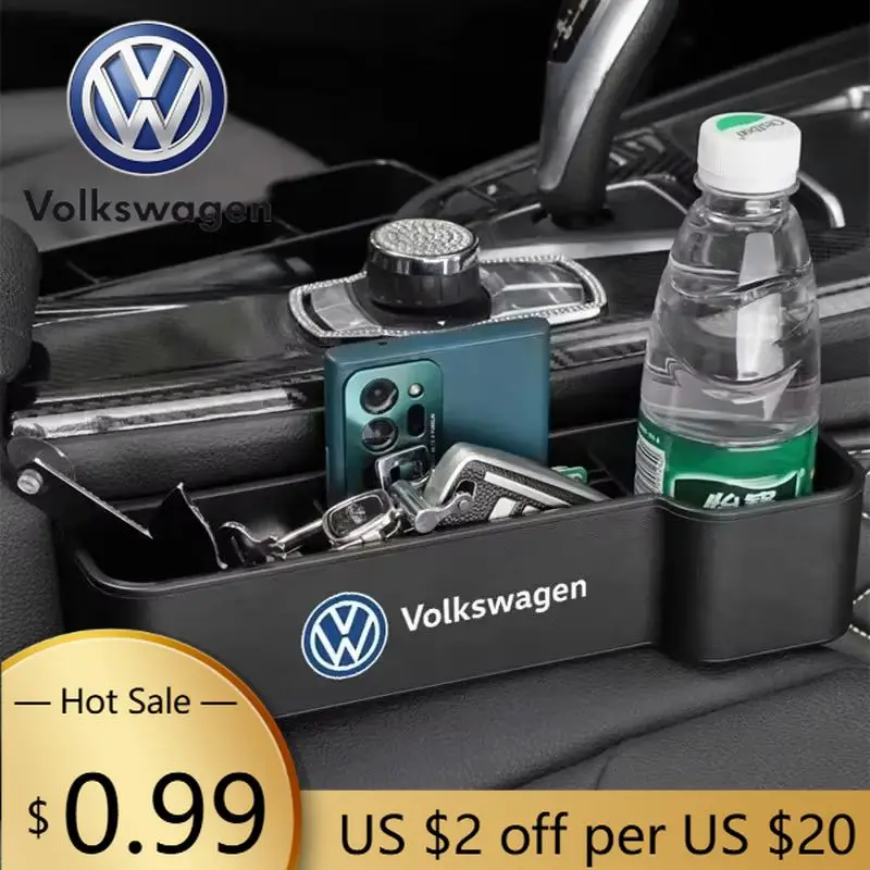 

Органайзер-бокс для хранения в зазоре сиденья автомобиля Volkswagen (для моделей Passat, Santana, Golf, Bora, Jetta, CC, Beetle, Scirocco, Magotan)
