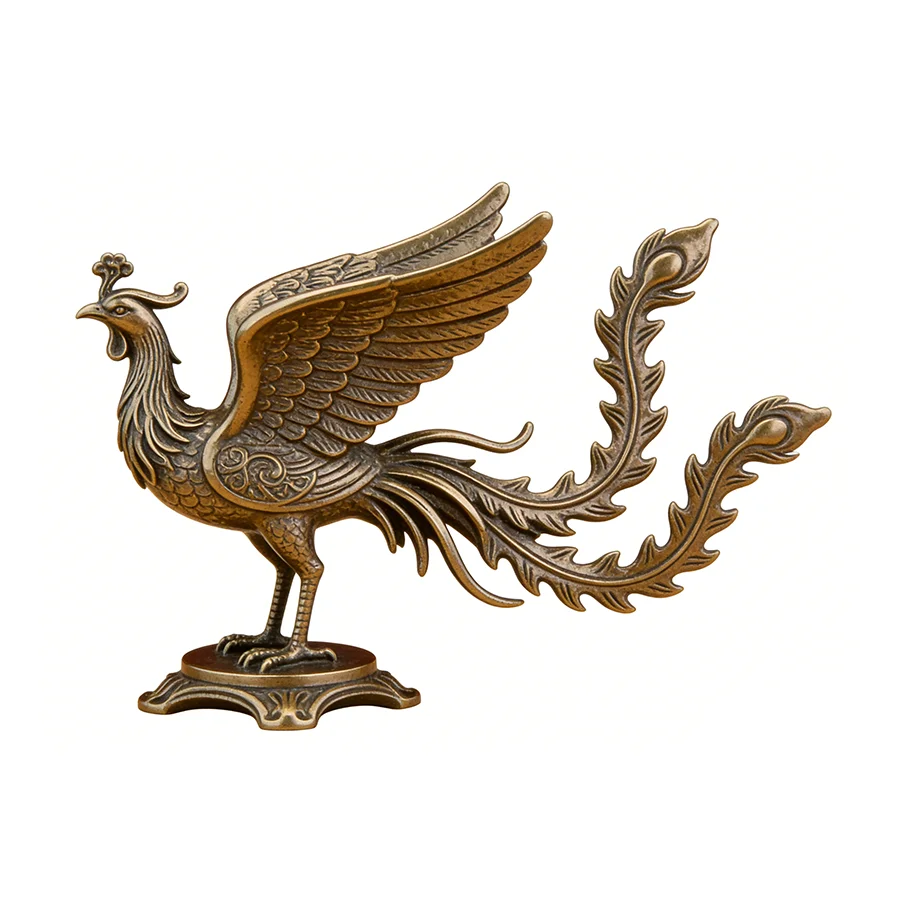 Quick customization small desktop ornament bronze metal sculpture statue wholesale