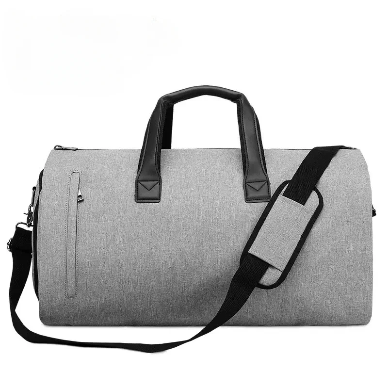 Imagem -05 - Bolsa de Viagem de Couro Multifunções para Homens Bagagem de Grande Capacidade Bolsa Masculina Mochila Impermeável Bolso para Sapatos Armazenamento de Terno