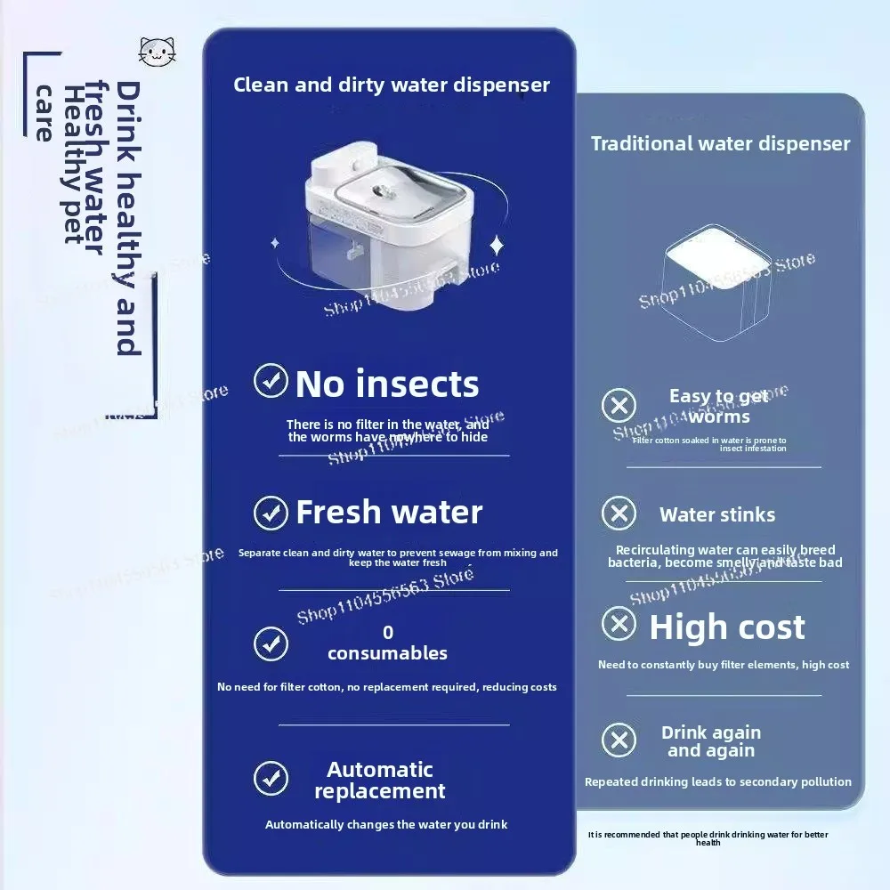 For Smart Pet Care: 110V US Plug Auto-Sensing APP-Controlled Cat Water Fountain - Large 3L Capacity, Quiet Pump