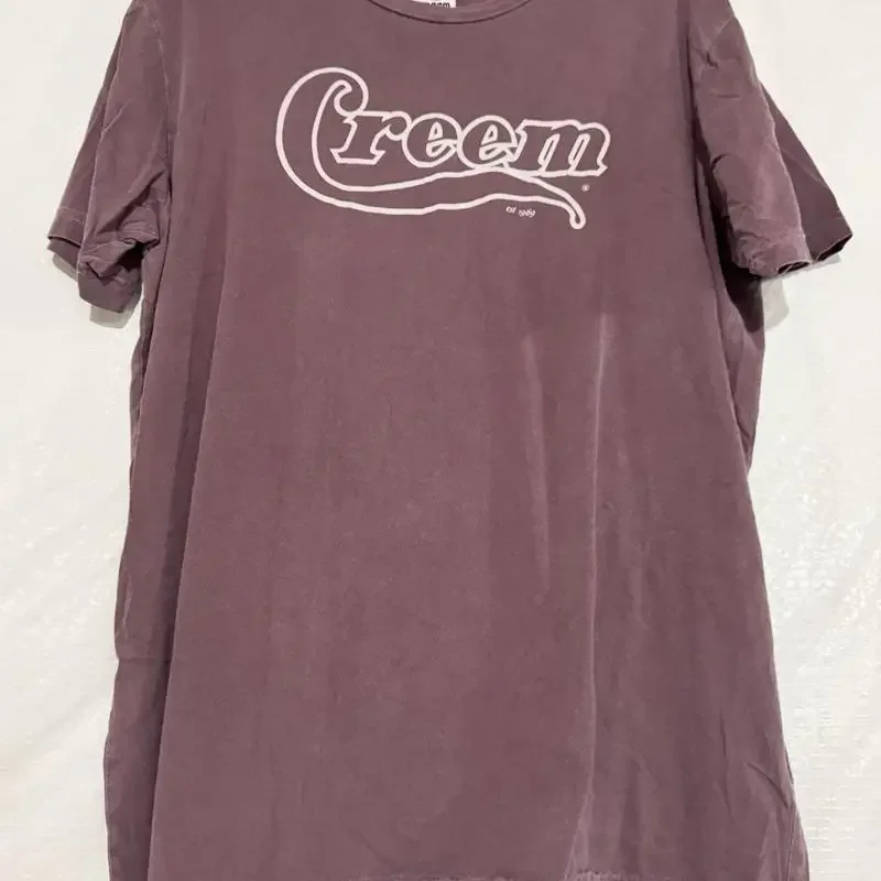 CREEM Archive Vintage Rare Large T Shirt Est 1969 Mauve 100 Cotton USA Made