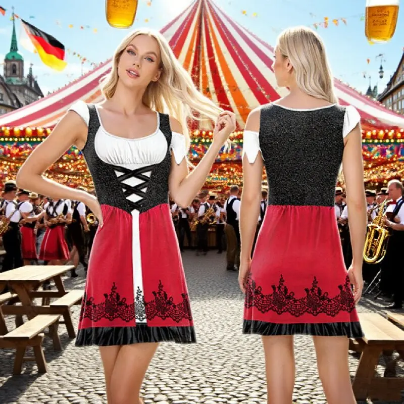 

Halloween Red Riding Hood Dress Cosplay Costumes Women's 3D Printed Sleeveless Mini Dress Role Play Party Masquerade Outfit