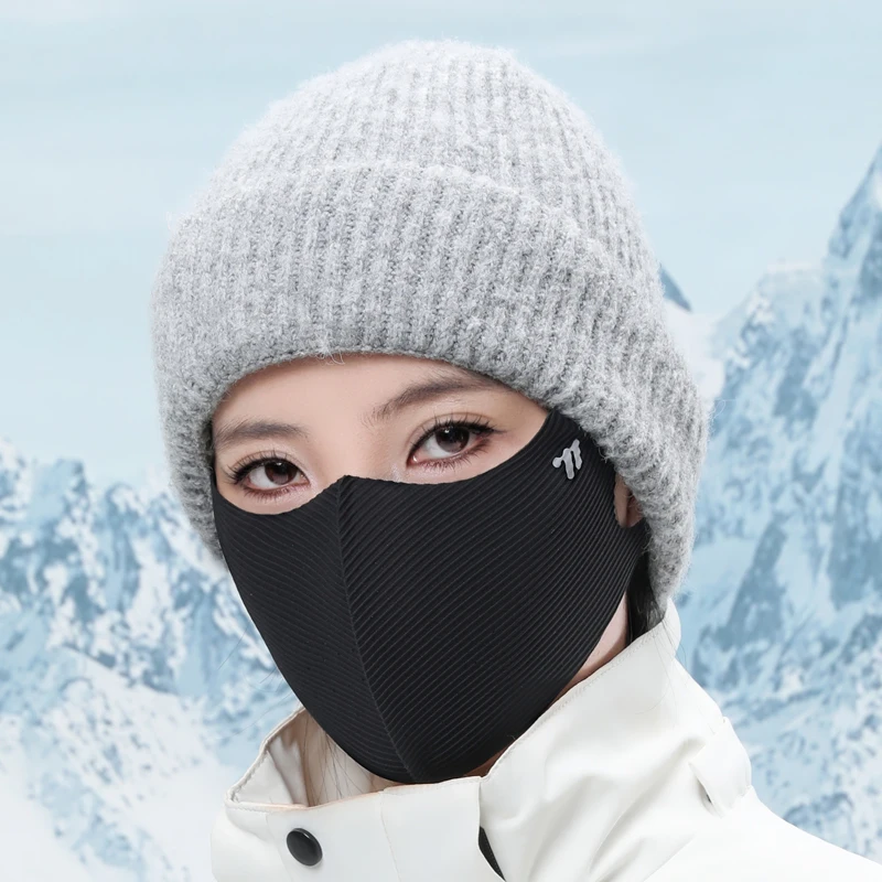 

3D Fleece Face Mask for Women Men Winter Windproof Cold Proof Outdoor Cycling Eye Facial Protection Thickened Slimming Mask