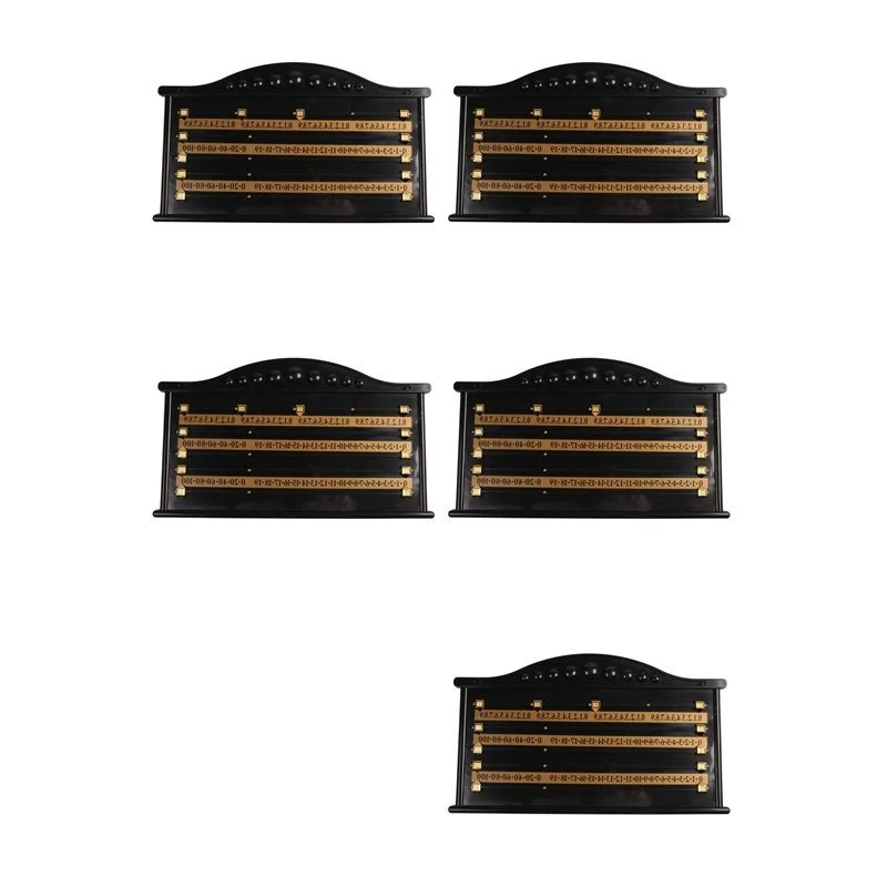 HOTB72A 5X Billiards Scoreboard Snooker Score Recorder Billiard Club Game Recording Board Calculation Number Billiards