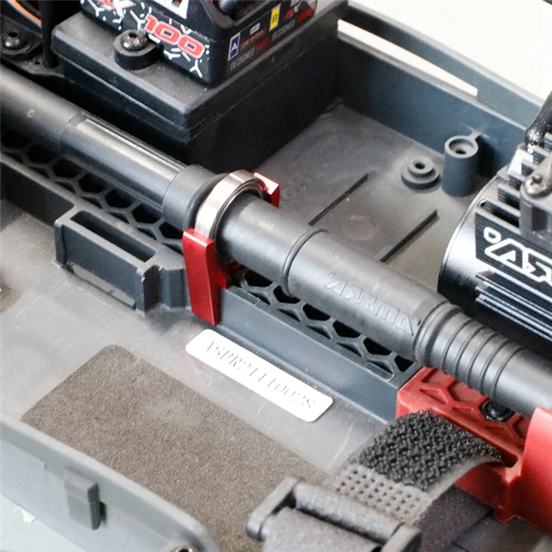 AS95-1 PCS Set di supporto ad alta velocità per albero di trasmissione centrale Parti di aggiornamento in metallo AR310878 ARAC4024 per 1/10 ARRMA 3S 4S BLX Mega 550, Rosso