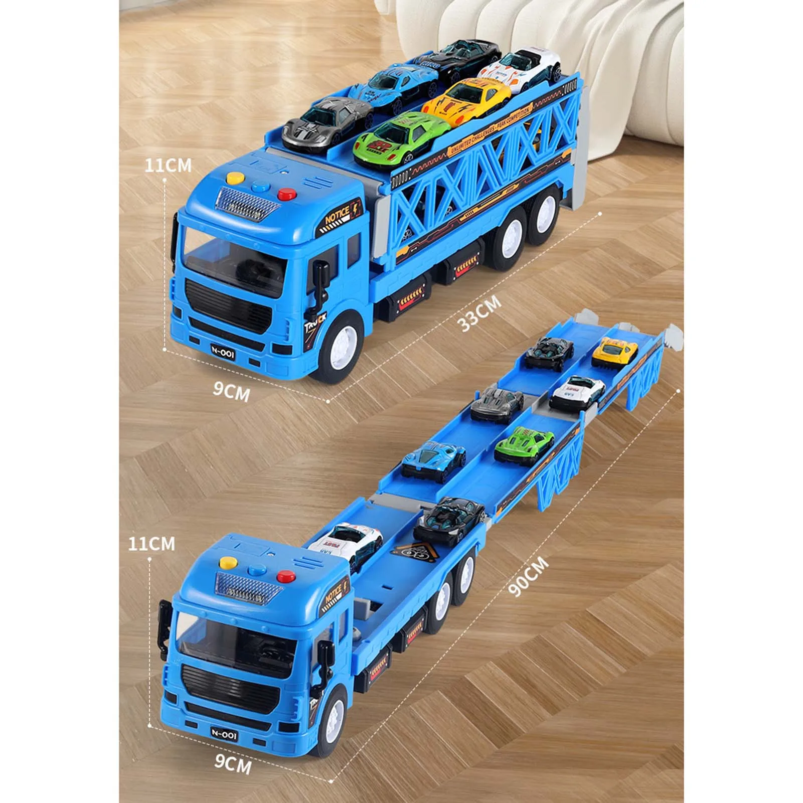 Children's Deformed Ejection Car Toys Creative Press Ejection Mini Car Toys Big Truck Toys for Kids Birthday Children's Day