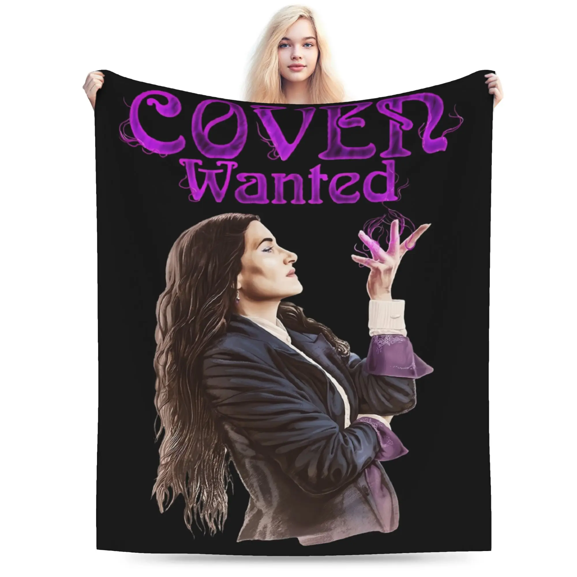 Coven Wanted Agatha Harkness Blankets Velvet  Winter  Portable Super Soft Throw Blanket for Sofa Car Plush Thin Quilt