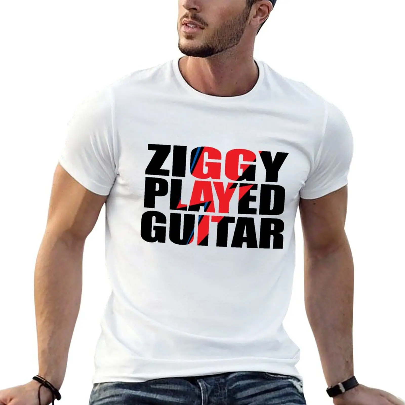 ZIGGY PLAYED GUITAR T-Shirt Trend Art Print T-Shirt