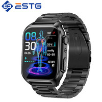 Smart Watch TK12 ECG+PPG Bluetooth Call 1.96“ HD Heart Rate Blood Oxygen Blood Sugar Body Temperature Sports Fitness Smartwatch