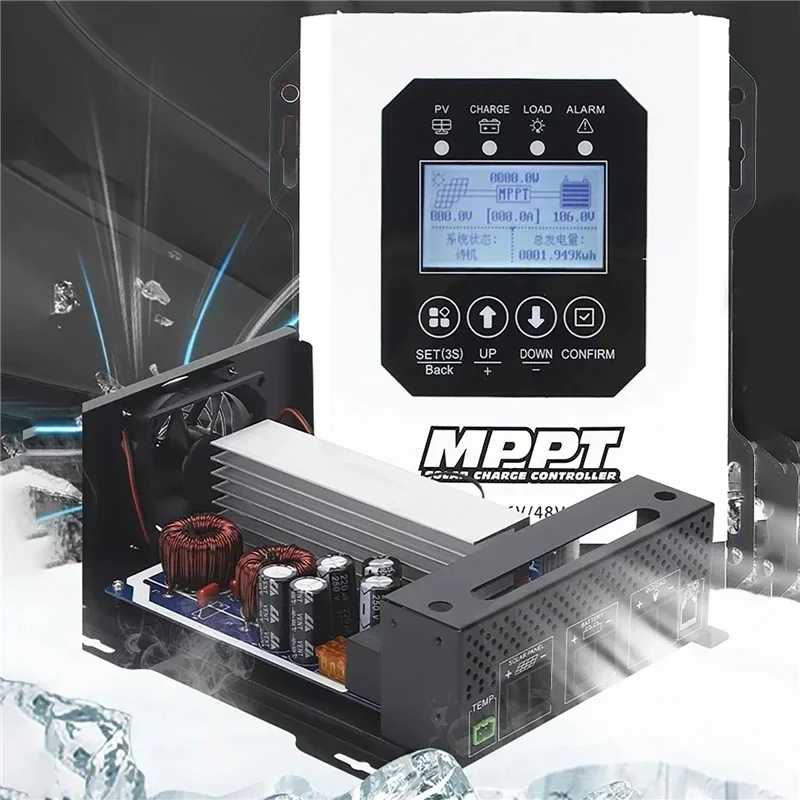 480VDC MPPT Solar Charge Controller 24V-192V High Voltage , LCD Display Home Energy Control System For Solar Roofs RVs Adaptive