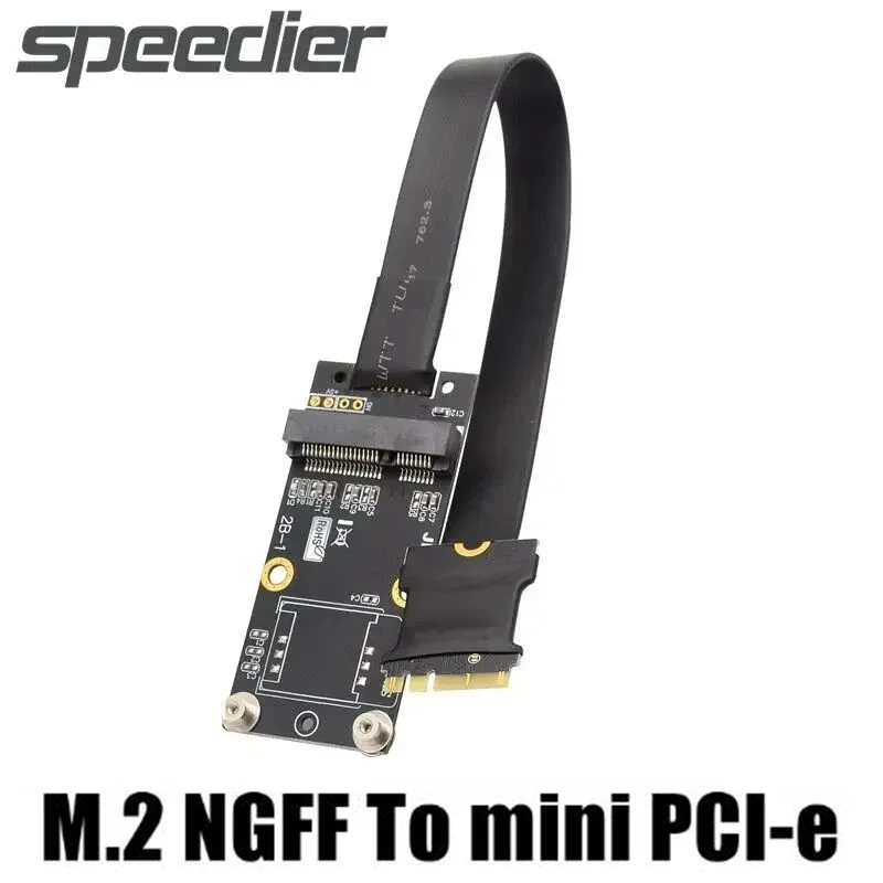 Mini PCIe Gen3.0 x1 x16 Riser Card To M.2 Key A.E. Extension Cable mPCIe Mini Card PCI-E 1X 16X To NGFF M.2 WiFi A.E.Key Adapter