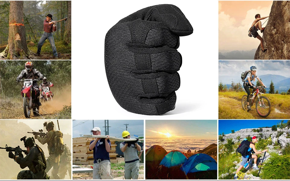 Leichte Jagdhandschuhe mit Vollfingerdesign, Atmungsaktive Taktische Outdoor-Sporthandschuhe für Paintball, Camping, Wandern, Radfahren, Angeln, Rutschfeste Ausrüstung – Detail 14