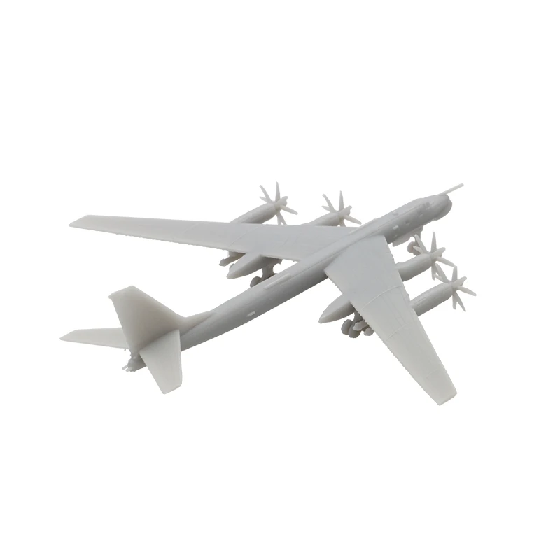 2PCS TU-95MS Bombardment Aircraft Model with Landing Gear 1/2000 1/700 1/400 1/350 Scale Airplane Toys for DIY Toys Gift Display