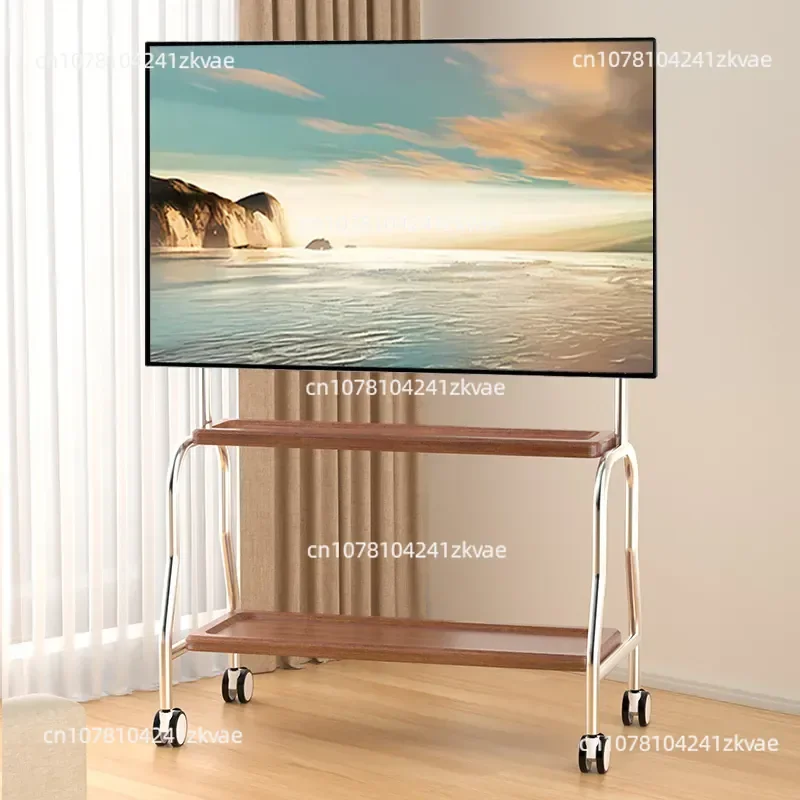 Art Floor Stand Removable TV Stand Floor Roller Cart 32-75 Inches Household, Universal