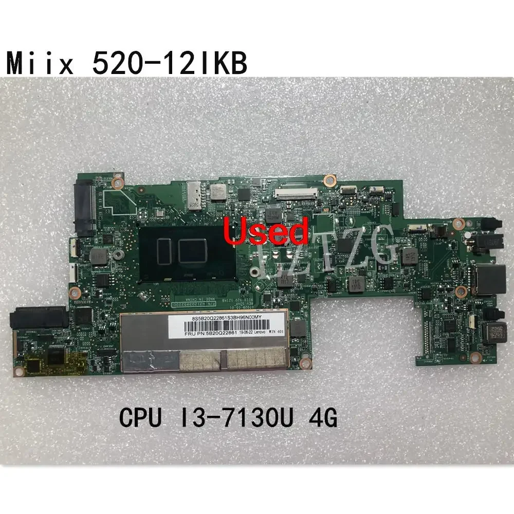 

Used For Lenovo Ideapad Miix 520-12IKB Tablet Laptop Motherboard With CPU I3-7130U 4G FRU 5B20Q22861