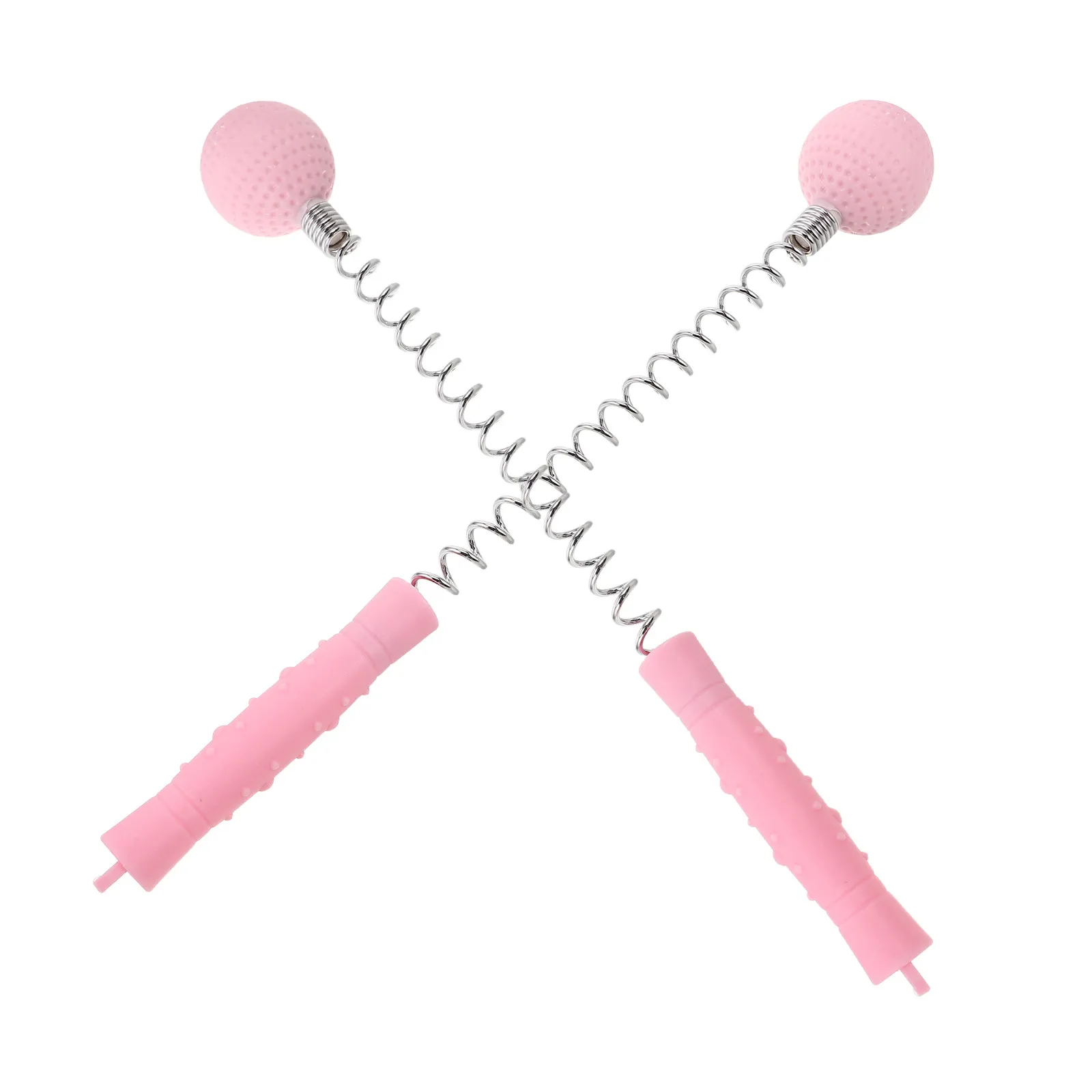 

2Pcs Manual Back Massager Stick Spring Ball Massage Hammer for Deep Tissue Relief Neck Shoulder Pain Relief Portable Body