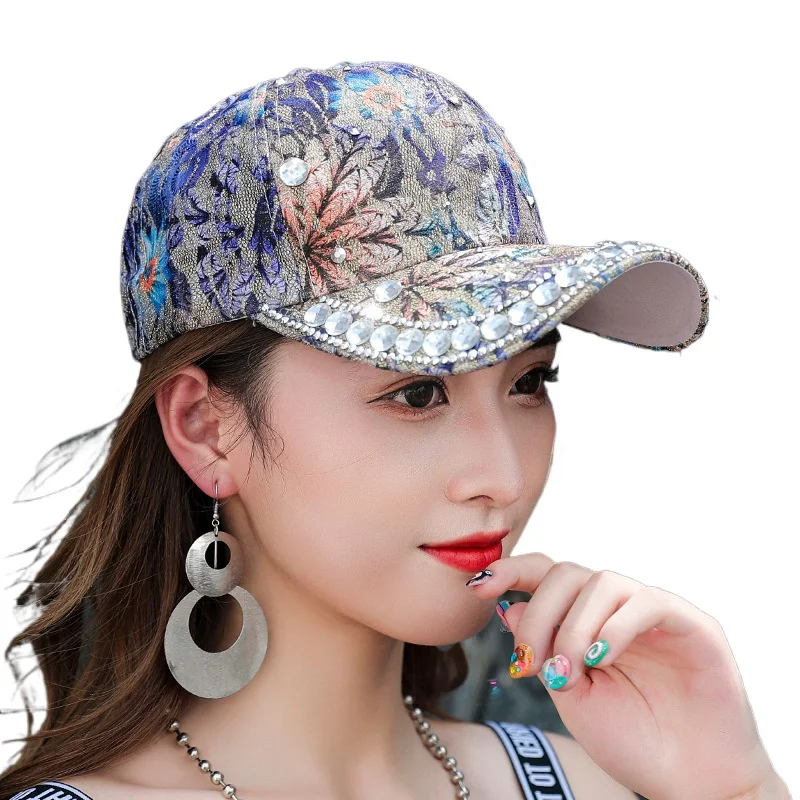 

Модная кружевная цветная бейсболка с защитой от солнца на открытом воздухе и ромбовидной светоотражающей радужной бейсбольной кепкой «кошачий глаз»