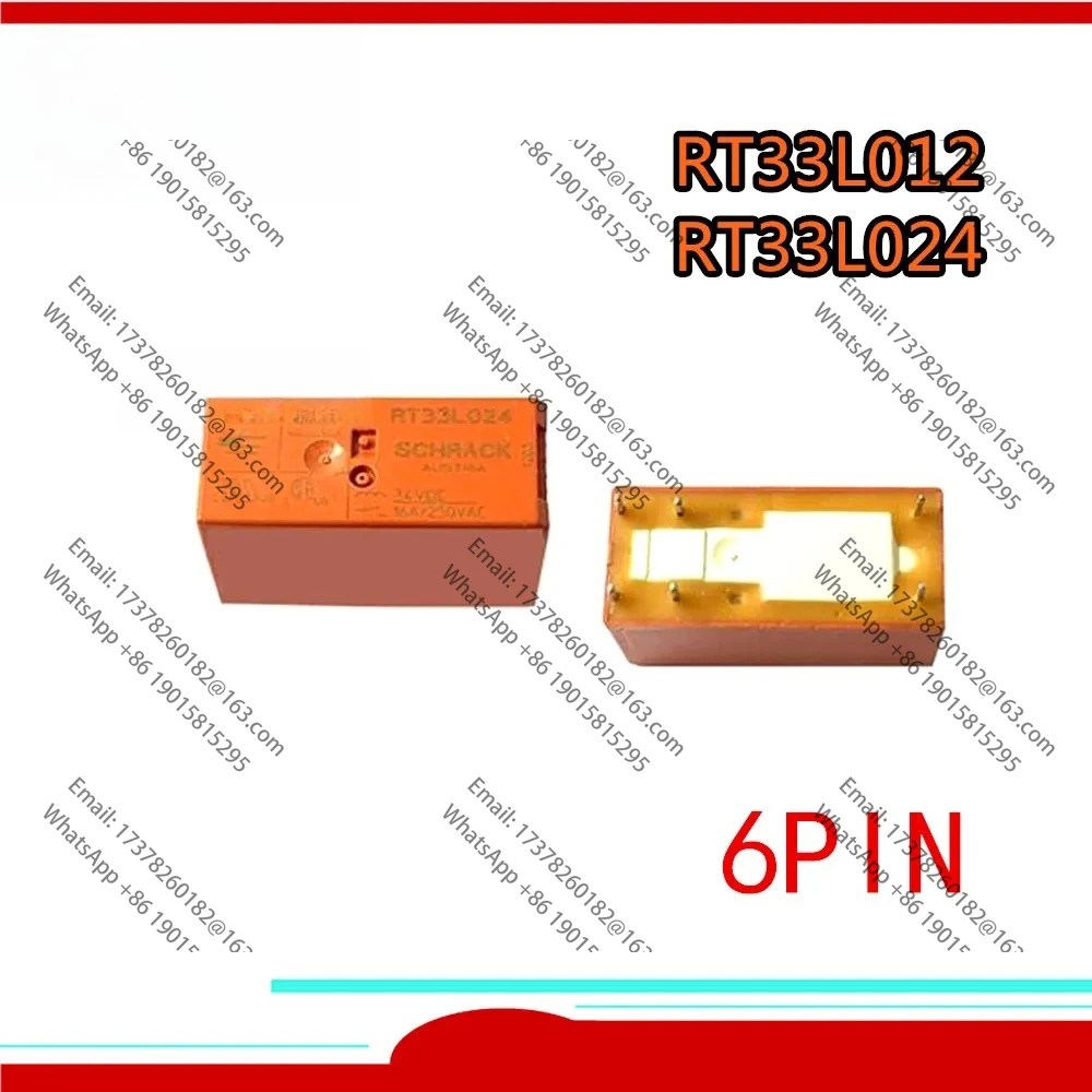 

10 шт. новое оригинальное реле RT33L012 12 В постоянного тока RT33L024 24 В постоянного тока 16 А 250 В переменного тока 6 контактов