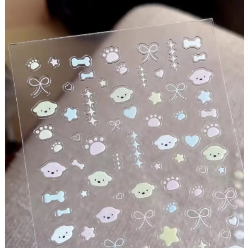 INS Style 3D Relief Graffiti Cute Dog Stickers Cartoon DIY Decals for Scrapbooking Cup Phone case Notebook Laptop Decor