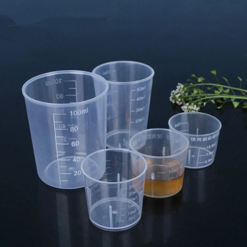 Clear Plastic Graduated Measuring Cup Measuring Jugs Laboratory Beaker Transparent Mixing CupLiquid Container Measuring Tools