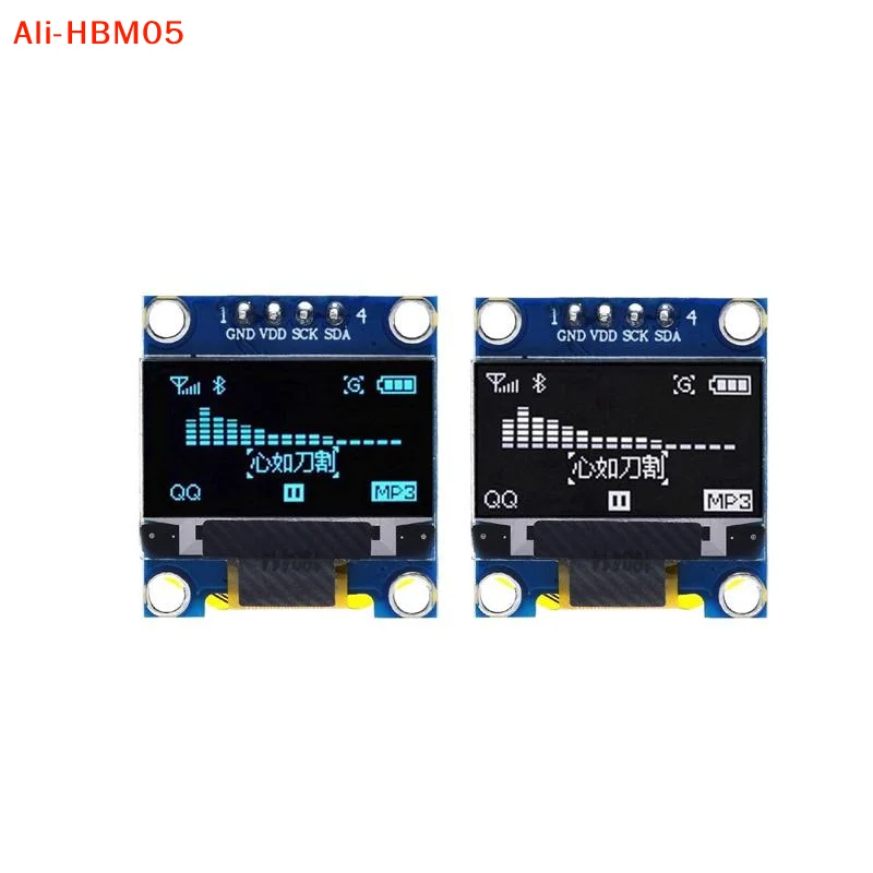(HB05)1Pc DIYUSER 0.96 Inch SSD1306 OLED Display 128x64 IIC I2C Serial LCD Screen With White Blue Yellow Colors